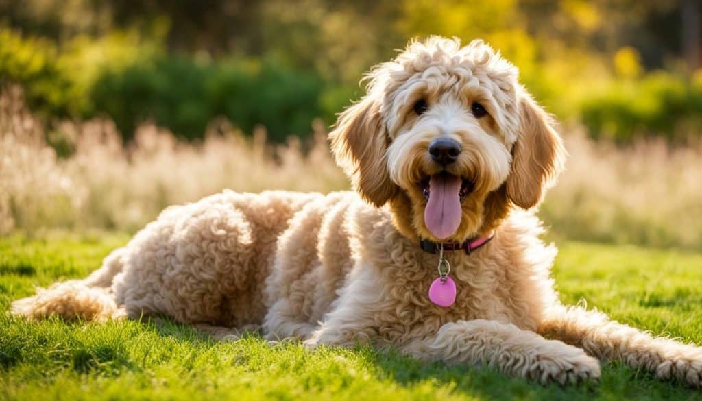 blonde labradoodle