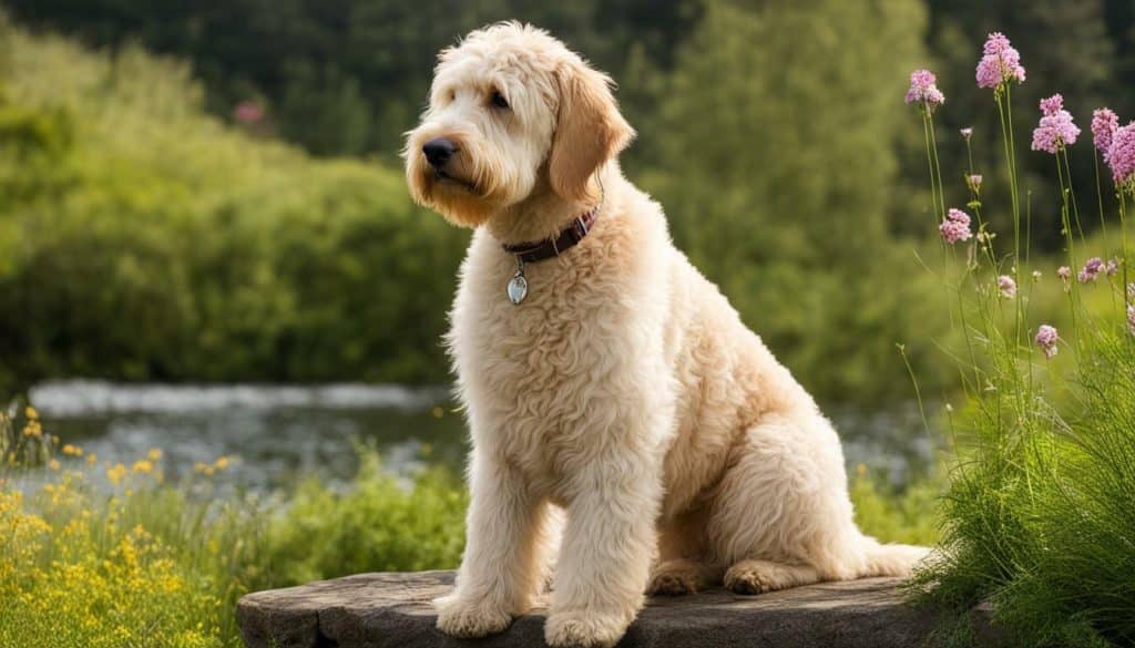 blonde labradoodle