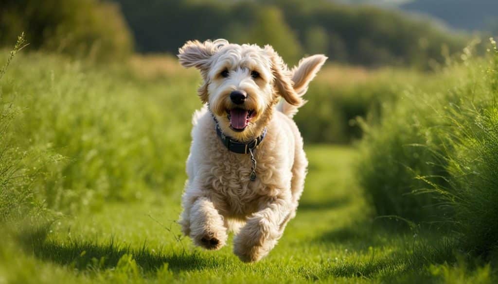 blonde labradoodle