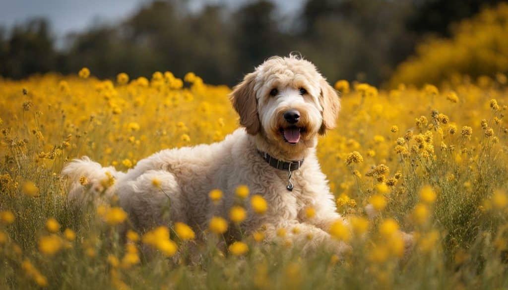 labradoodle blonde vacht