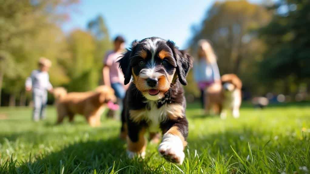 bernedoodle schattige slimme hybride