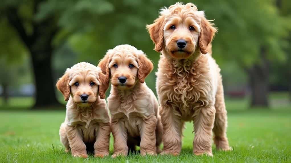 verschillende maten labradoodles
