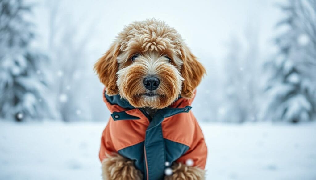 labradoodle winterjas
