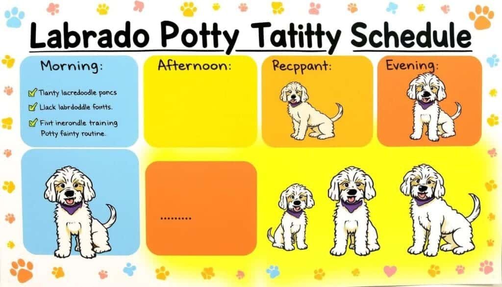 labradoodle zindelijkheid schema