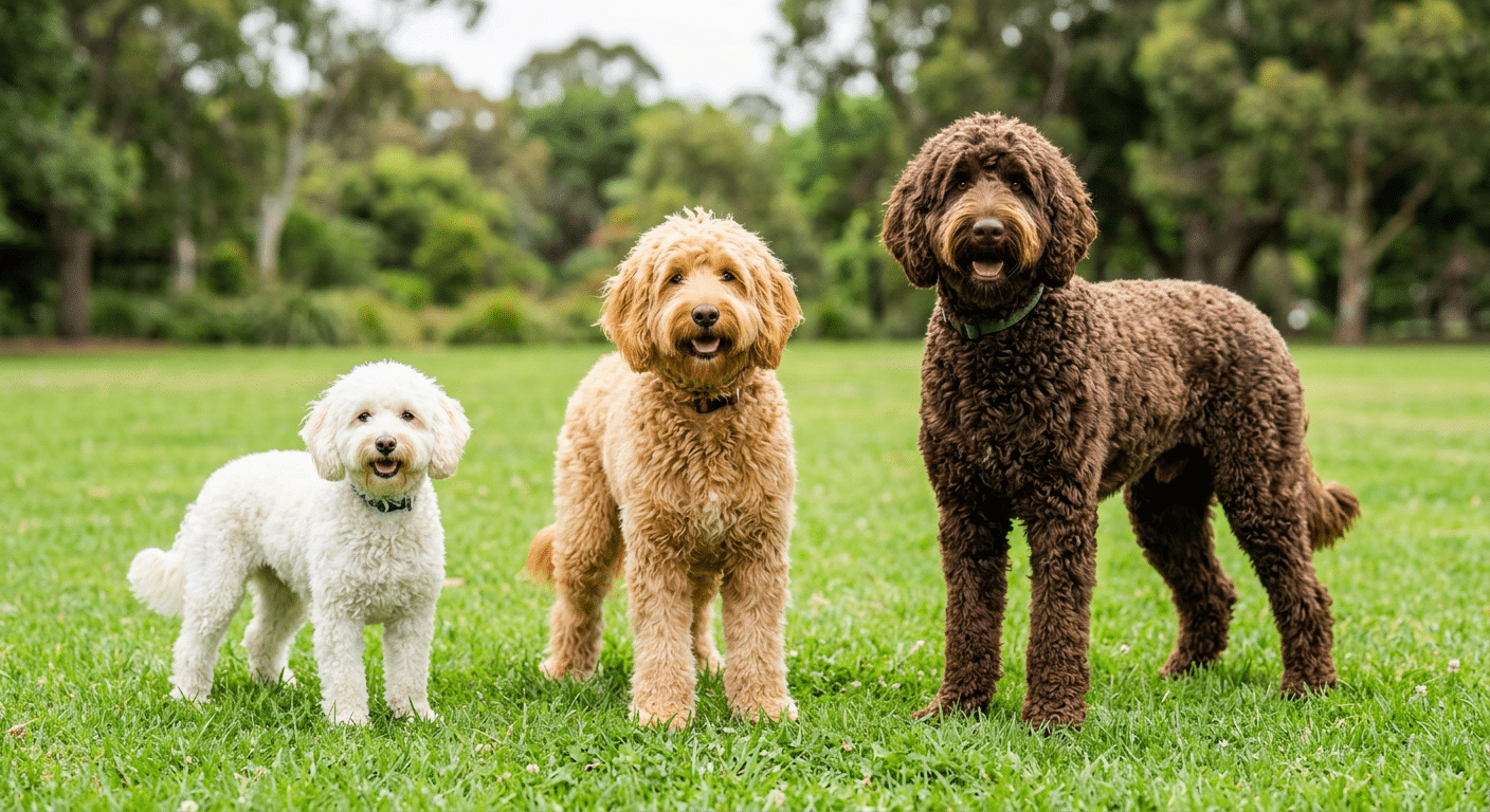 Australian Labradoodle maten: mini, medium en standaard